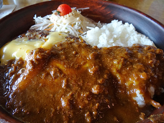 Cheese Curry Burg Dish