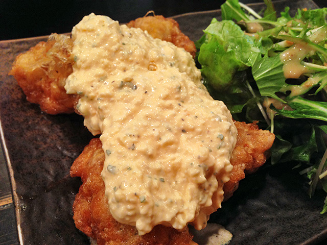 Fried Chicken with Vinegar and Tartar Sauce