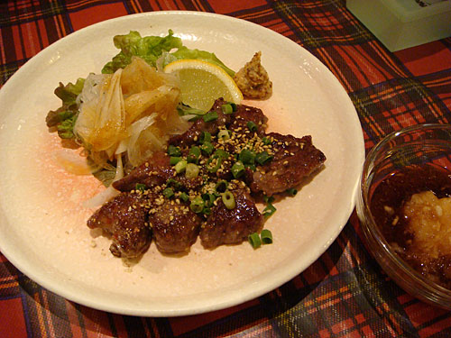 Beefsteak with Grated Radish