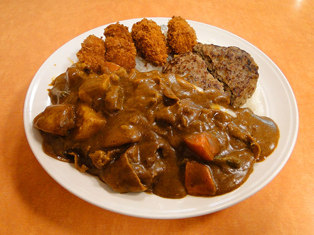 Beef Curry with Various Topping