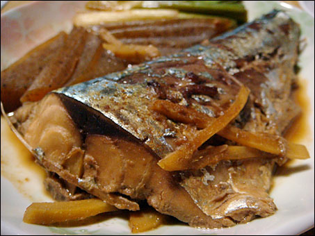 Stewed Mackerel with Miso