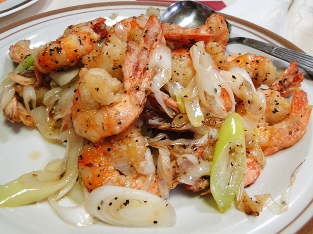 Grilled Prawns with Black Pepper