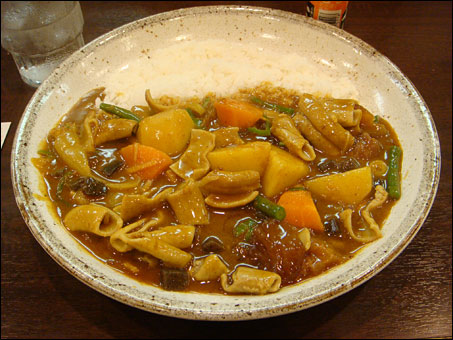 Beef Giblets Curry with Various Toppings