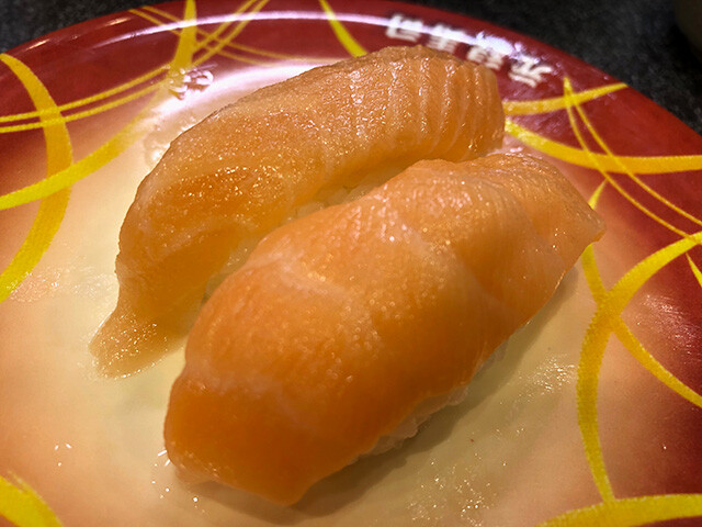 Fatty Salmon Nigiri Sushi