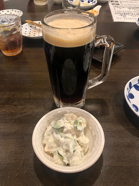 Dark Beer and Appetizer