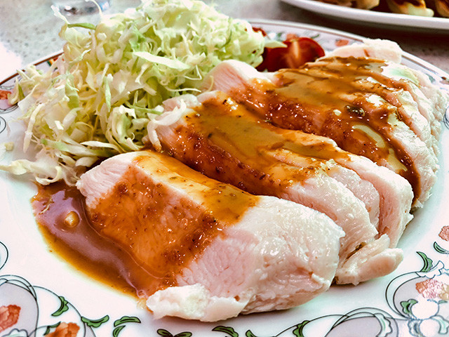 Steamed Chicken with Sesame Sauce