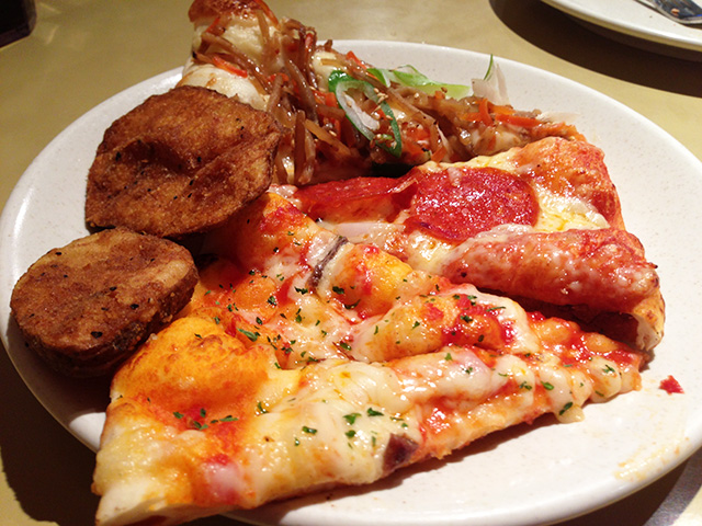 Pizza and French Fries