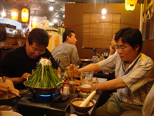 Drs. A and CHONPS with Mt. Fuji Nabe