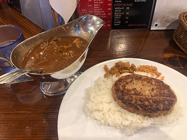 Beef Curry with Hamburger