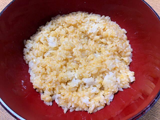 Raw Egg on Rice