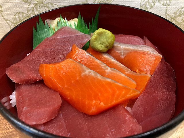 Tuna and Salmon Rice Bowl