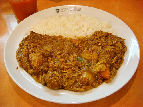 Half Order Beef Curry with Double Stewed Chicken and Vegetables