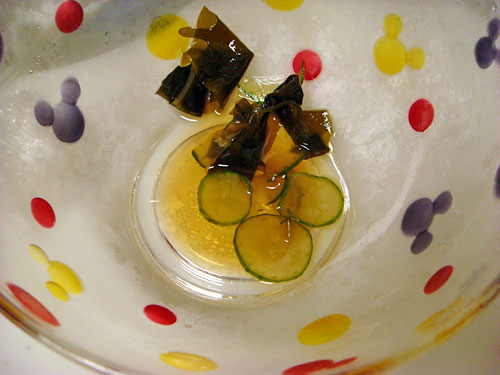 Vinegared Seaweed and Cucumber