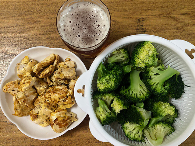 Grilled Chicken Breast and Boiled Broccoli