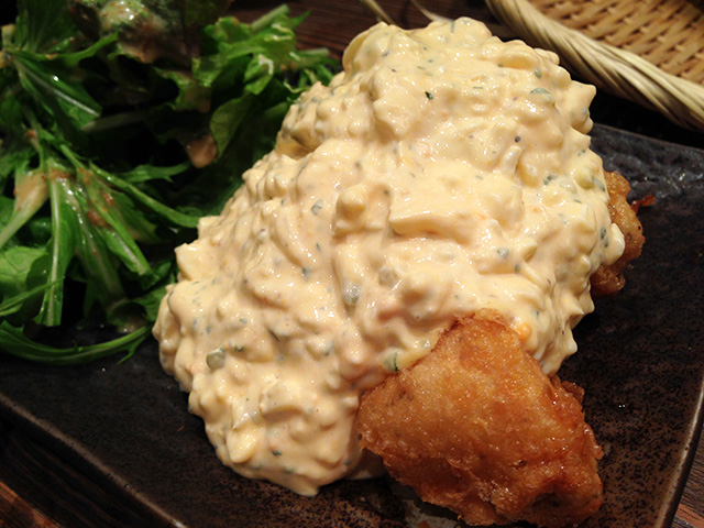 Fried Chicken with Vinegar and Tartar Sauce
