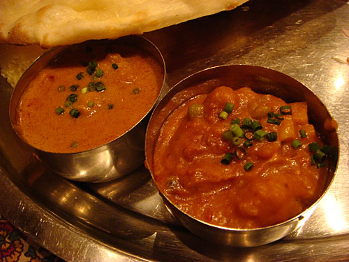 Chicken Curry and Vegetable Curry