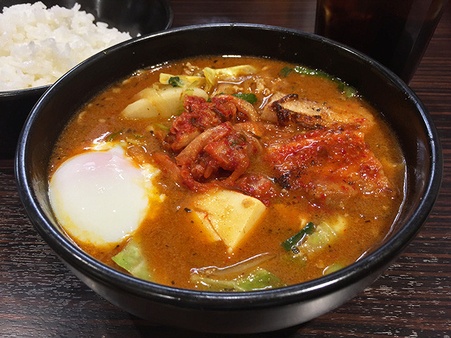 Kimchi-Stew Type Curry Soup