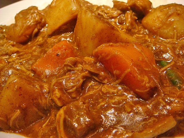 Beef Curry with Double Stewed Chicken and Vegetables