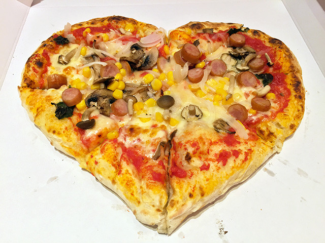 Heart-Shaped Pizza