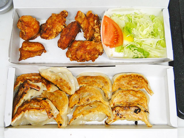 Gyoza and Fried Chicken