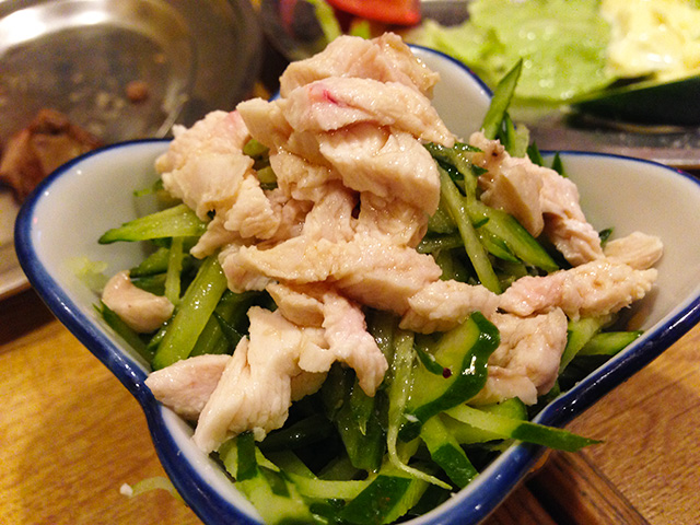 Steamed Chicken with Cucumber