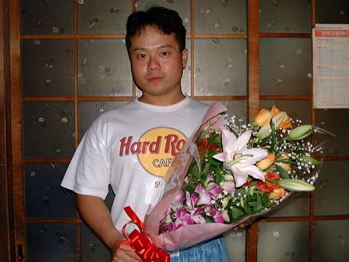 Dr. MaCHO with Flowers