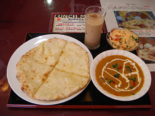 Mutton Curry with Cheese Nan