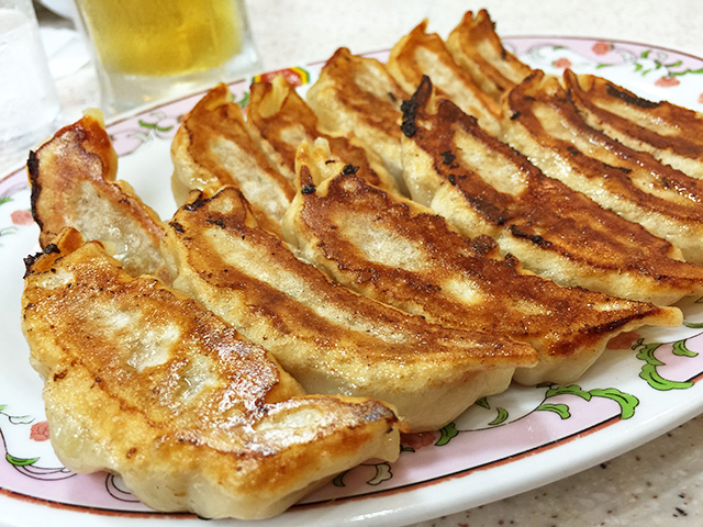 Gyoza with Beer