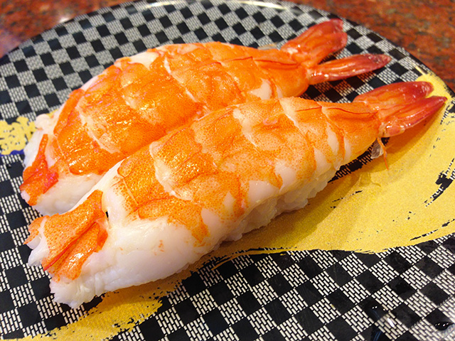Steamed Prawn Nigiri Sushi