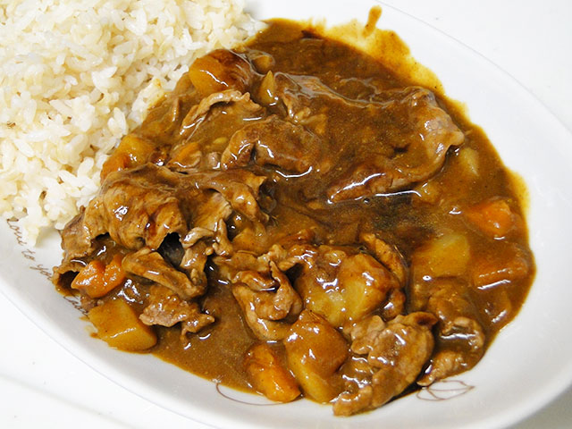 Beef Curry with Sprouted Brown Rice