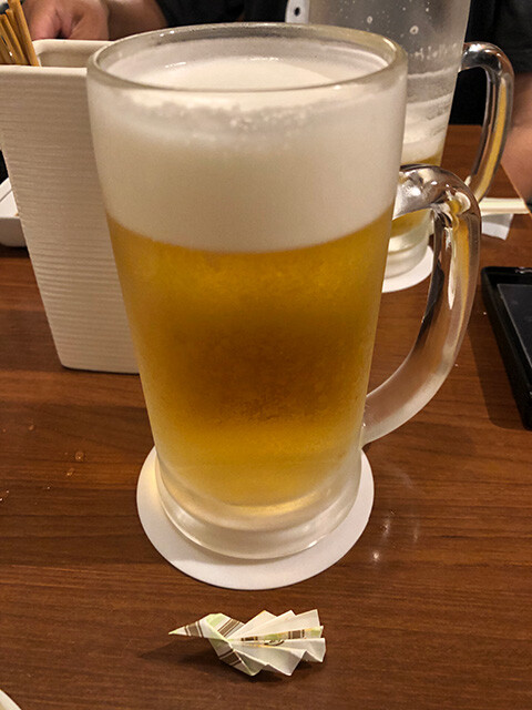 Draft Beer and Chopstick Rest