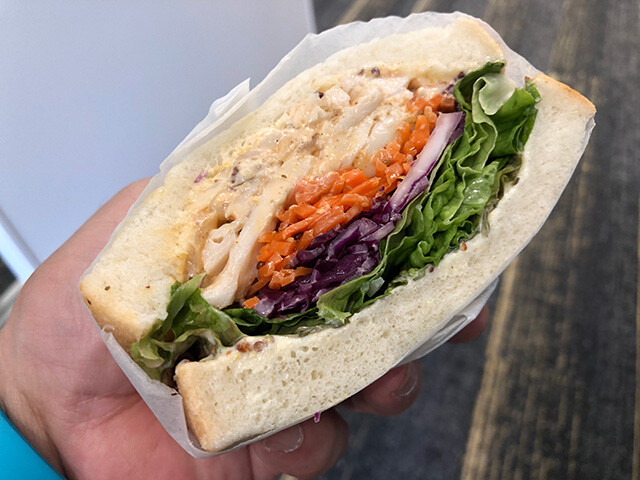 Chicken and Vegetable Sandwich