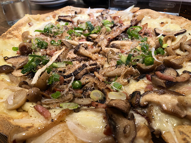 Japanese Pizza with Rich Mushrooms