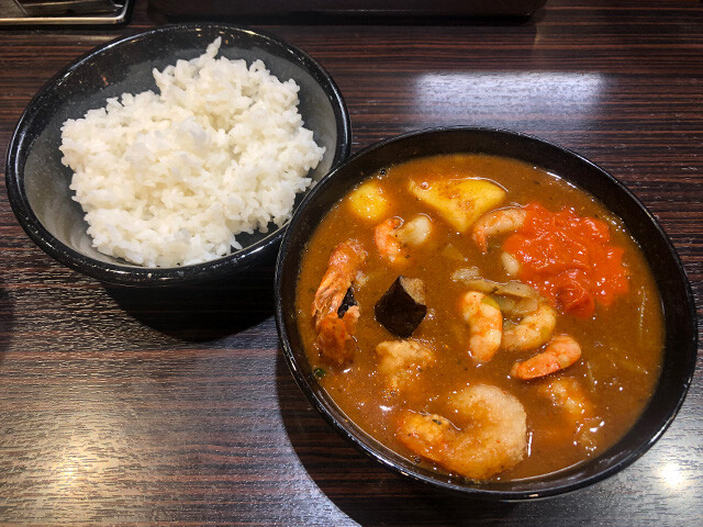 The Shrimp Soup Curry with Double Stewed Shrimps