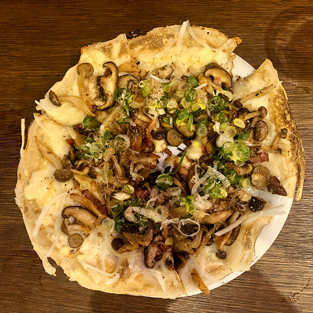 Japanese Pizza with Rich Mushrooms