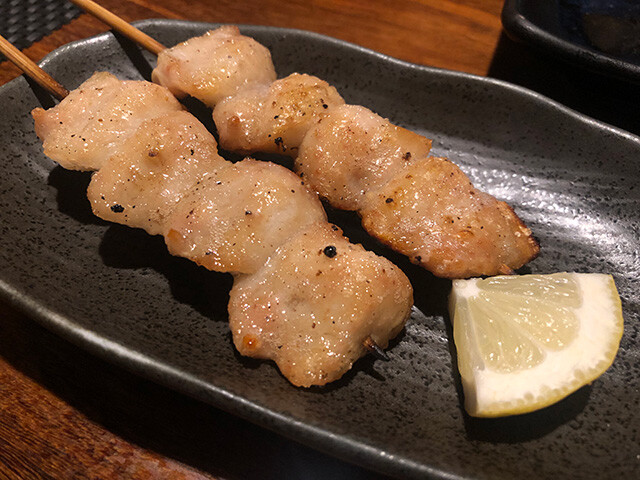 Broiled Skewered Chicken Tails