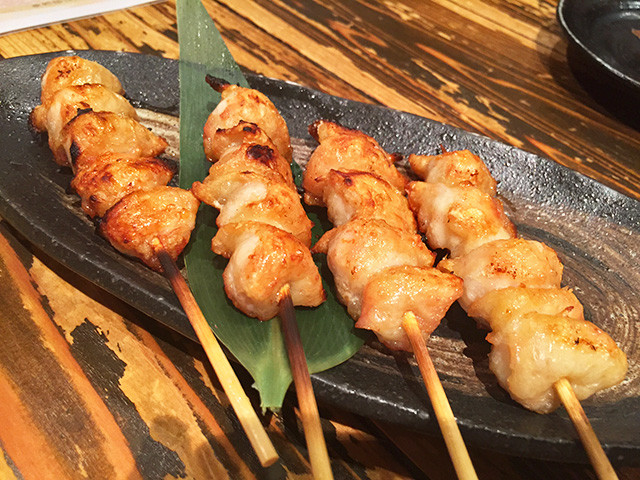 Broiled Skewered Chicken Tails