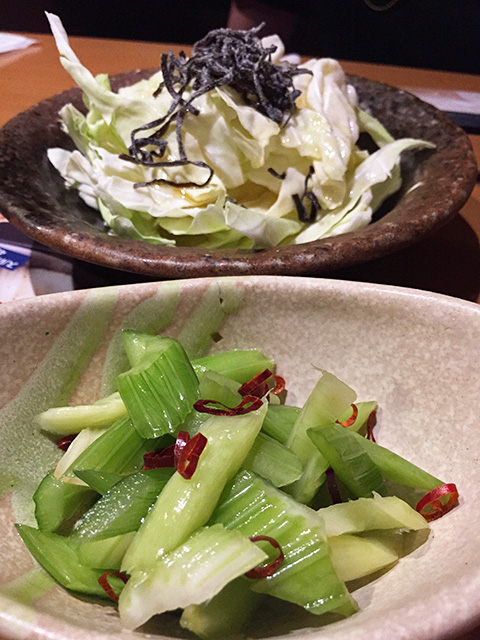 Cabbage and Pickled Celery
