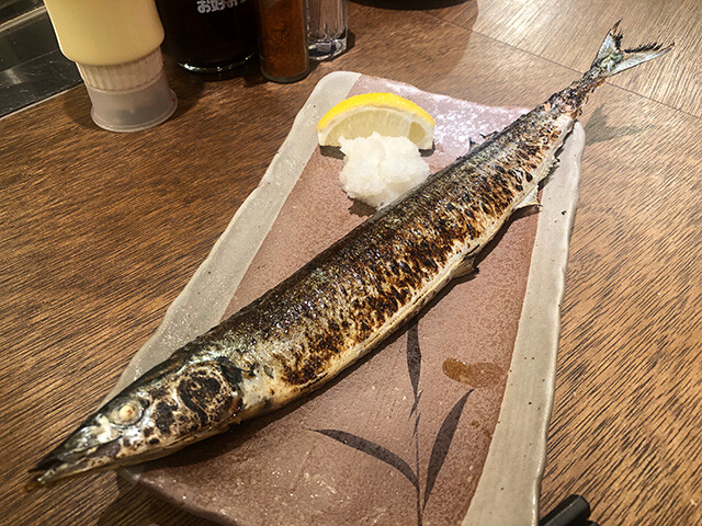 Grilled Pacific Saury
