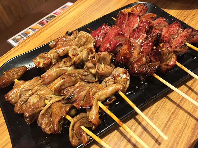 Broiled Pork Intestine and Heart