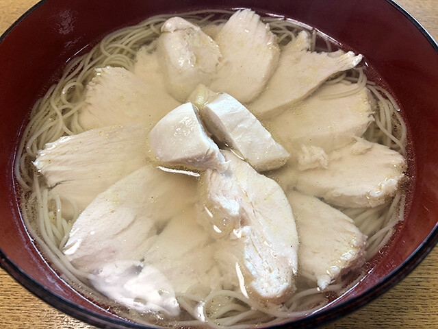 Salt Flavored Carb 0 Noodles with Steamed Chicken Breast