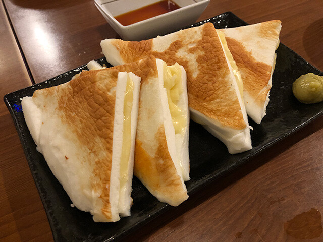 Fried Hanpen with Cheese