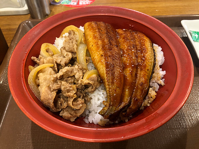 Eel and Beef Bowl