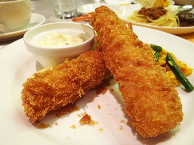 Fried Prawns with Tartar Sauce