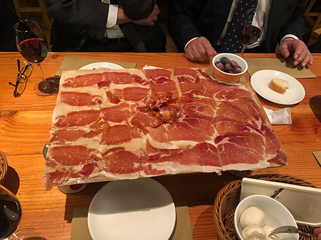Plate of Prosciutto, Jamon Serrano and Salami