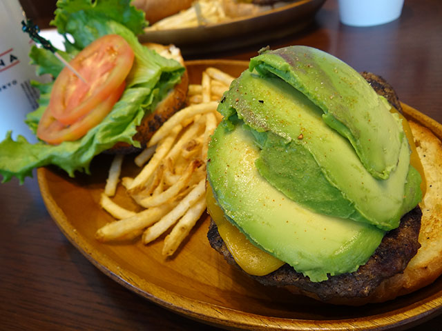 Avocado Cheese Burger Set