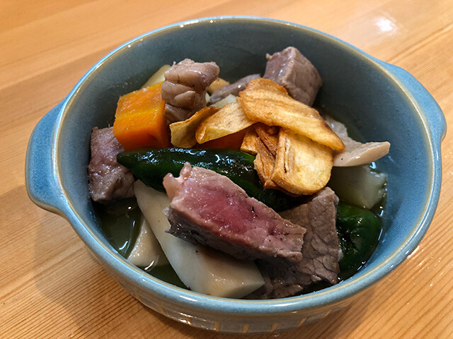 Steak and Vegetable Ajillo