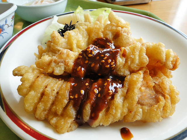 Pork Tempura with Sesame and Miso Sauce