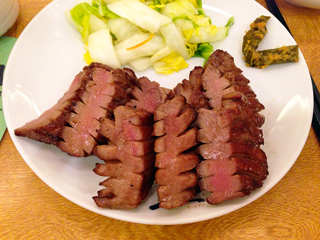 Broiled Thick-Sliced Beef Tongue