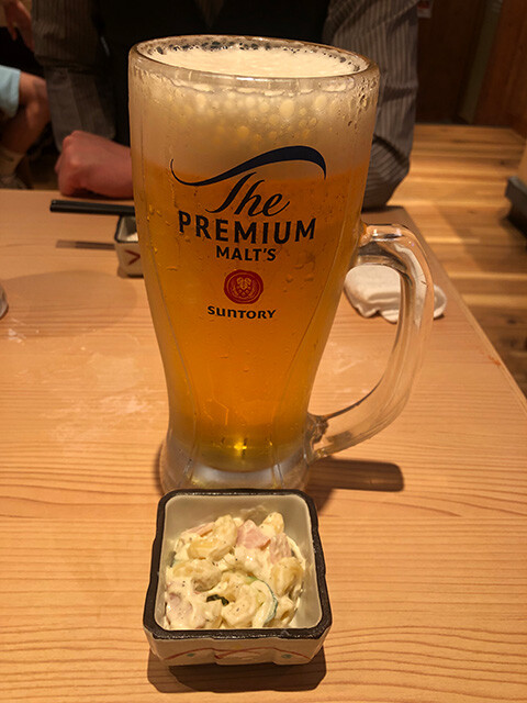 Draft Beer and Appetizer